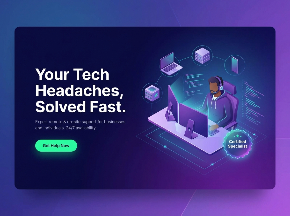 Build Your Professional Technical Support Website website preview