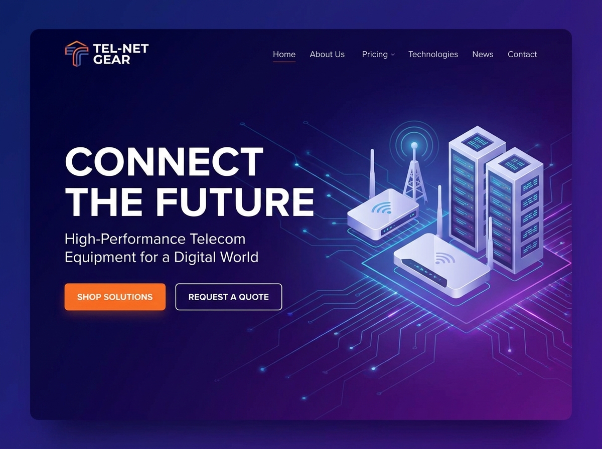 Boost Your Telecom Equipment Sales website preview