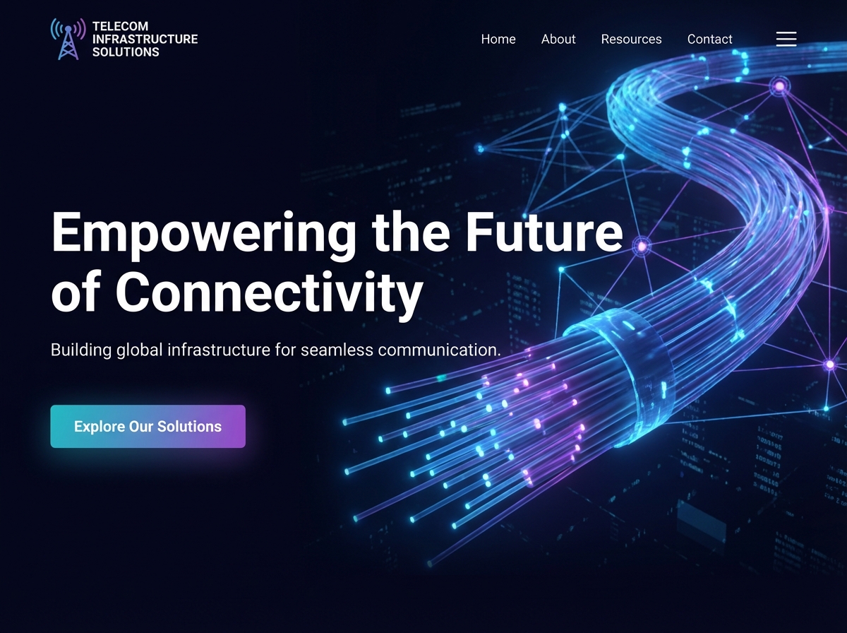 Build Robust Telecommunication Infrastructure Websites website preview