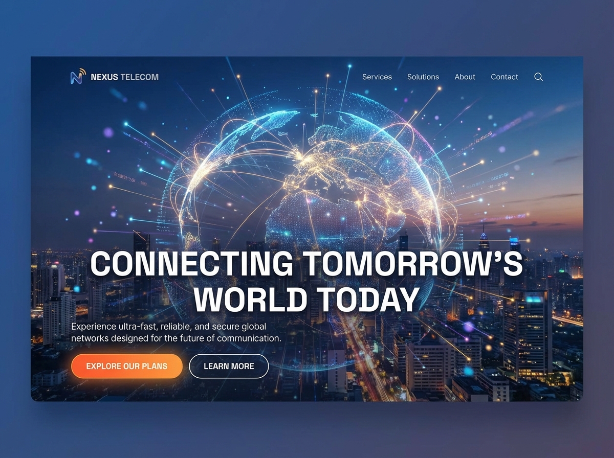 Build High-Performance Websites for Your Telecommunications Business website preview