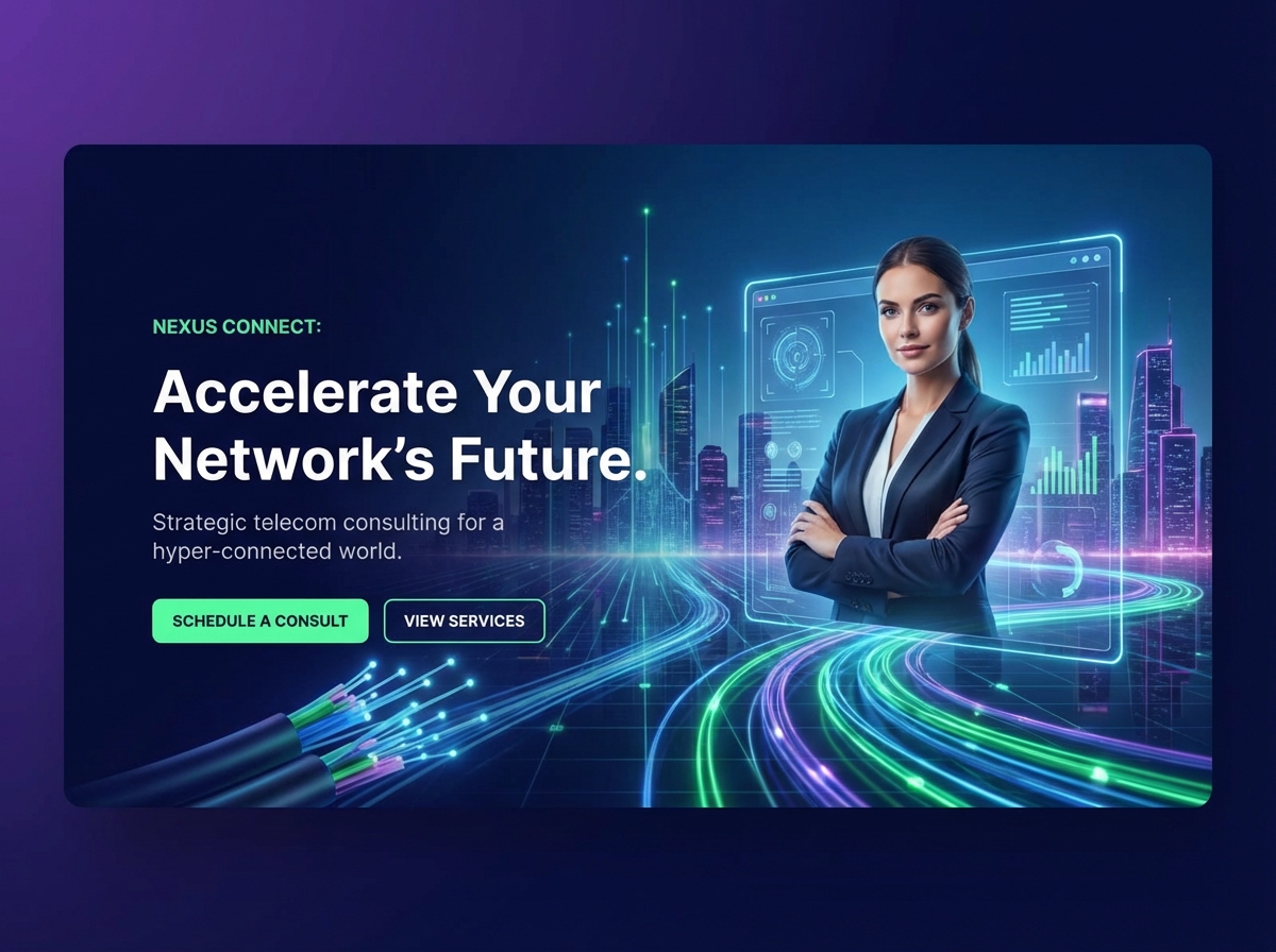 Your Next-Gen Website for Telecommunications Consultants website preview