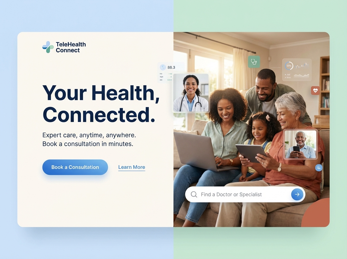 Build a Powerful Telehealth Services Website website preview