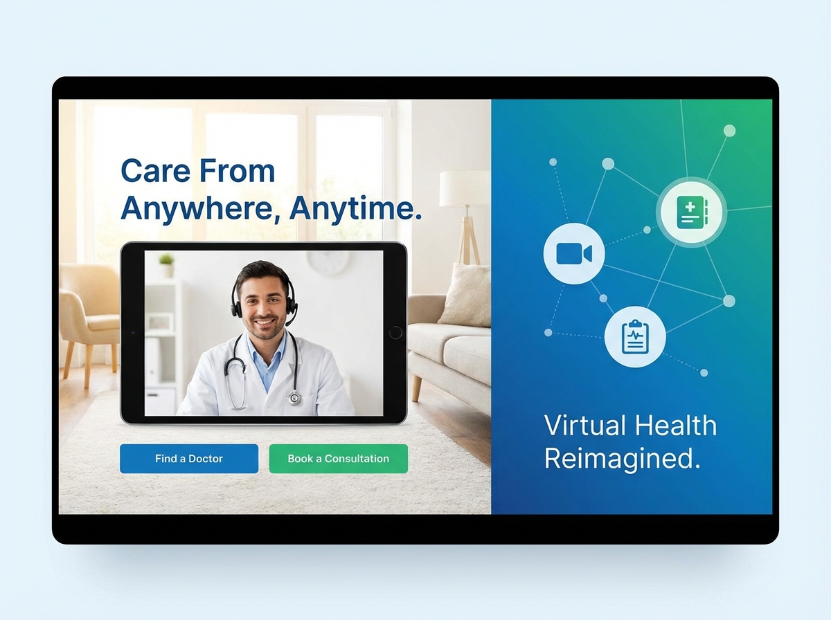 Launch Your Modern Telemedicine Services Website Today website preview