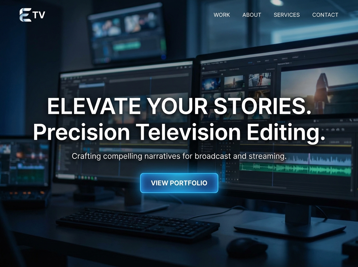 Build Your Dynamic Television Editor Portfolio website preview