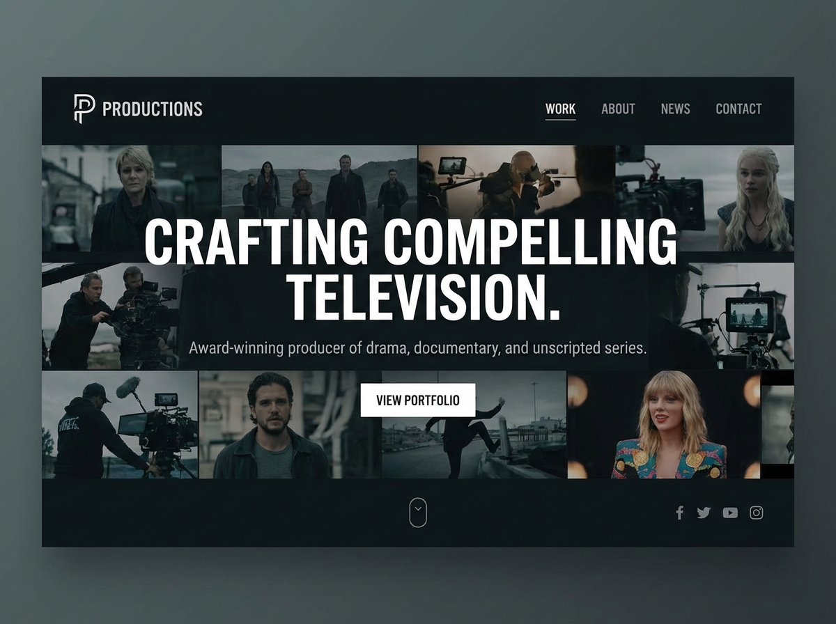 Build Your Professional Producer Portfolio website preview