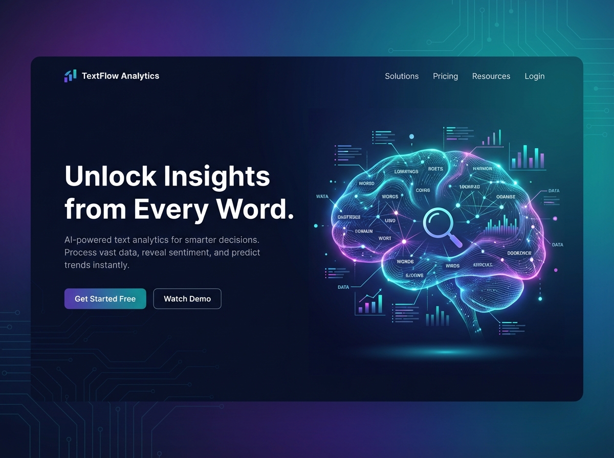 Unlock Insights with the #1 Text Analytics Website Builder website preview