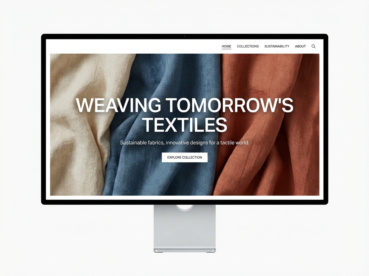 Showcase Your Craft with a Stunning Textiles Website website preview