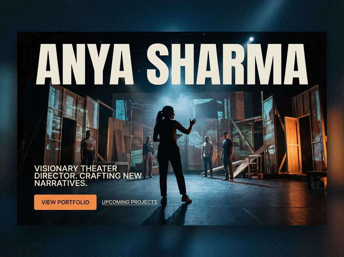 Build Your Dynamic Online Presence as a <span>Theater Director</span> website preview