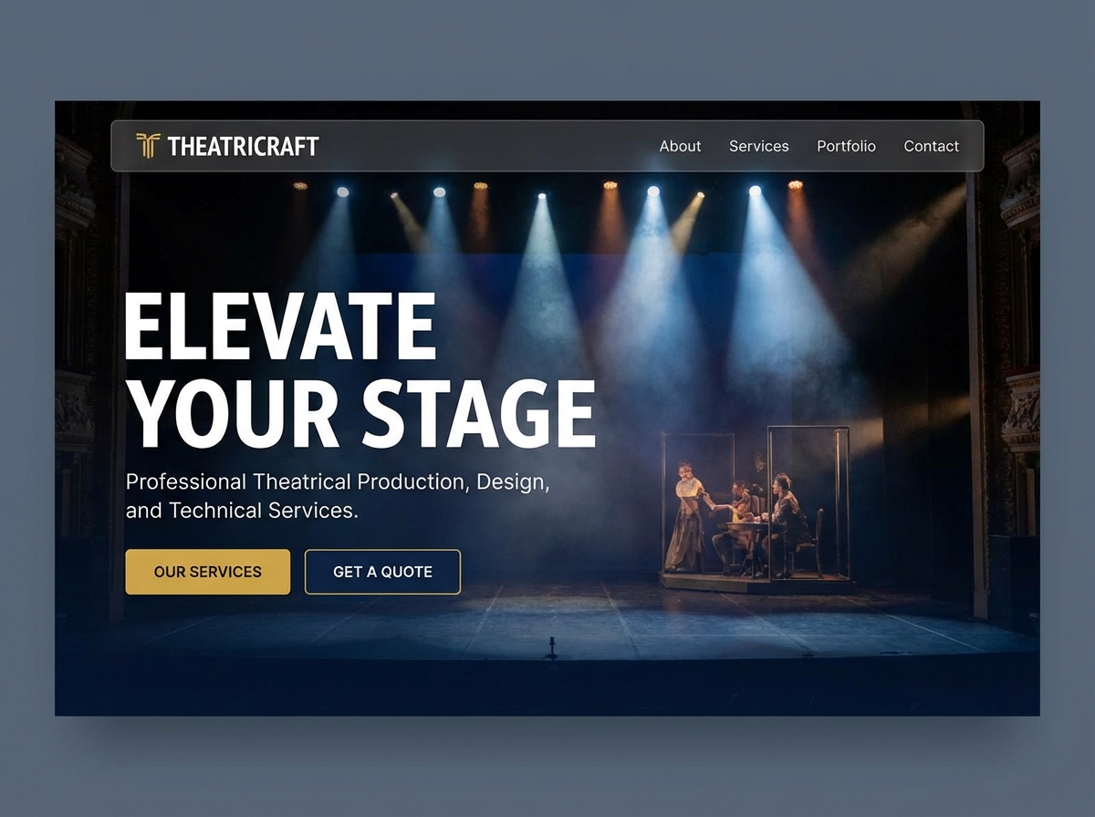 Build a Stunning Online Presence for your Theatrical Services website preview