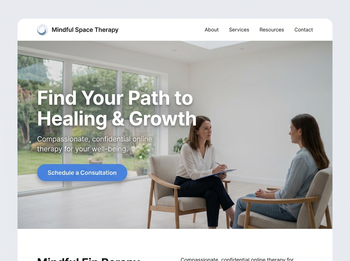 Build a Compassionate Online Presence with a Grigora website preview