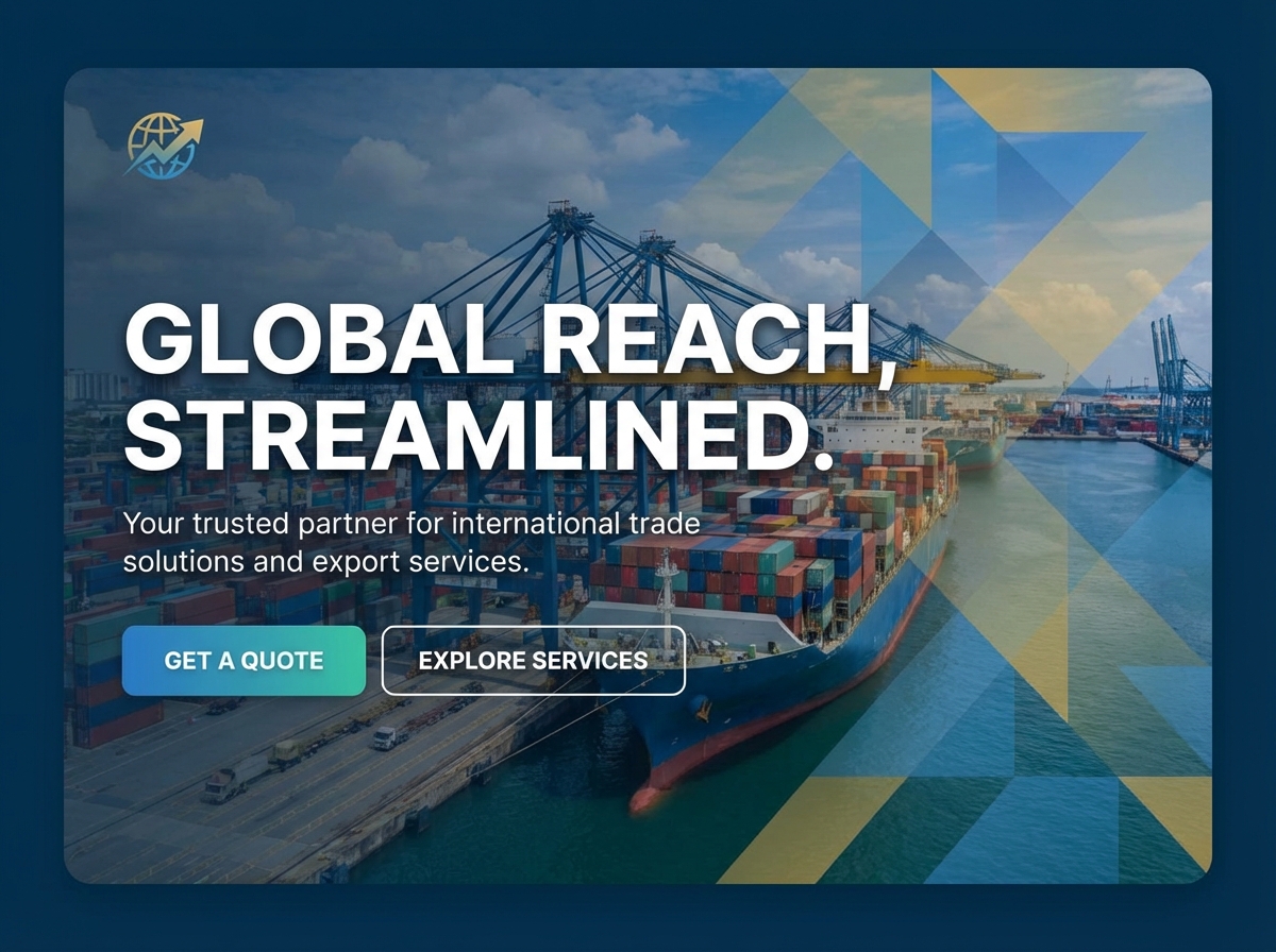 Build Your Global <span class="gradient-text">Trade and Export</span> Website website preview