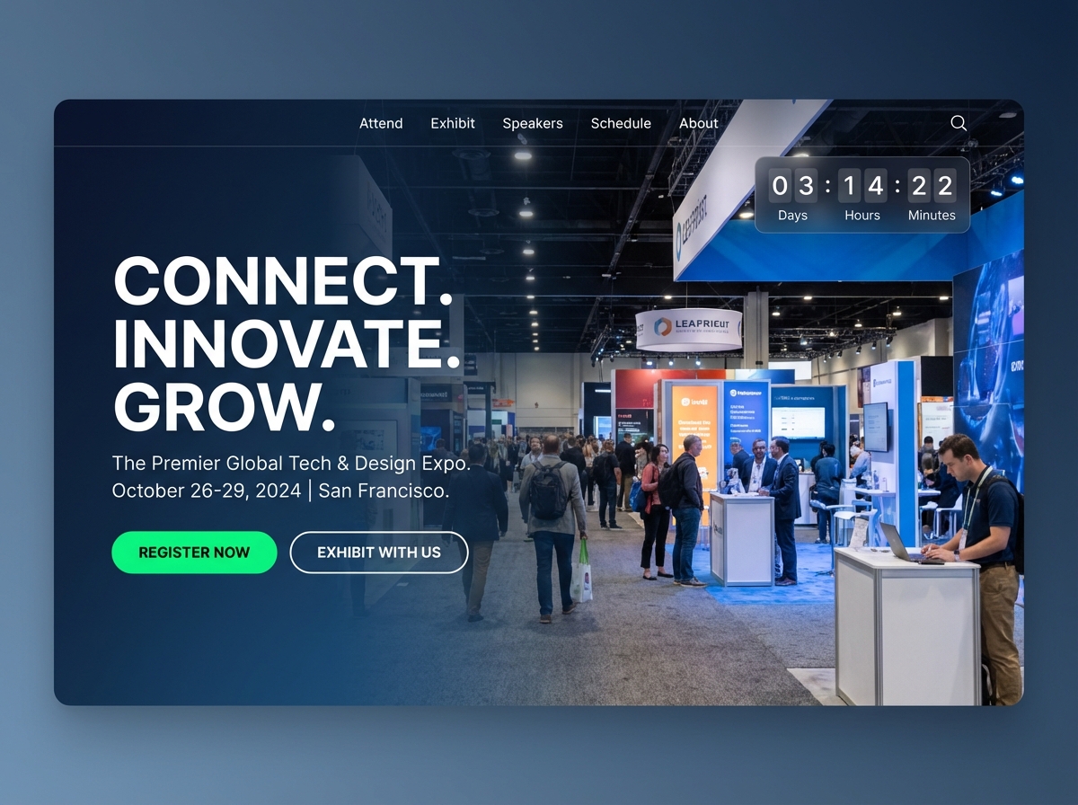 Create Stunning Trade Show Websites That Get Noticed website preview