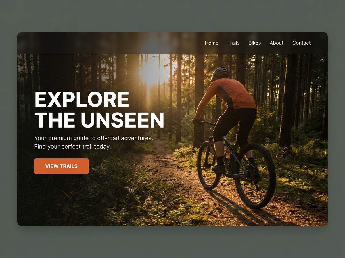 Build Your Dream Trail Riding Website with Ease website preview