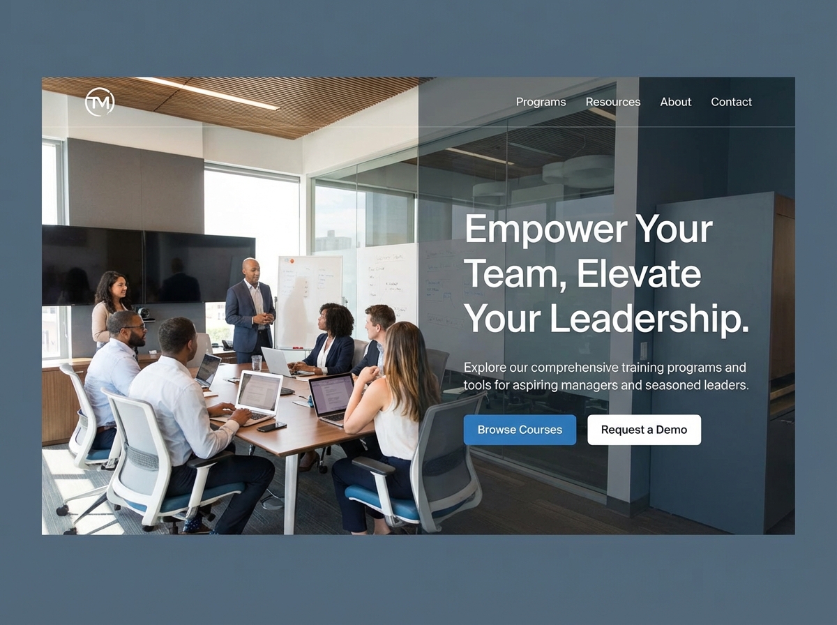 Build Engaging Training & Manager Websites website preview