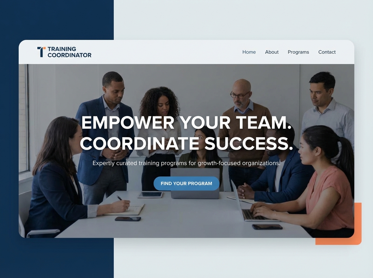 Build Your Professional Training Coordinator Website website preview