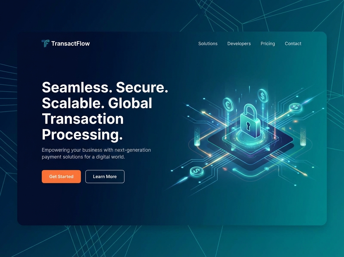 Streamline Your Finances with Advanced Transaction Processing website preview
