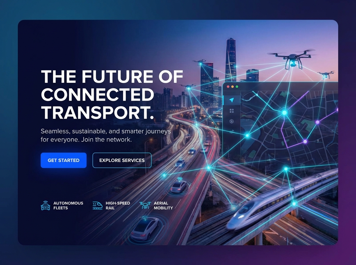 Build a Robust Transportation Network Website with Grigora website preview