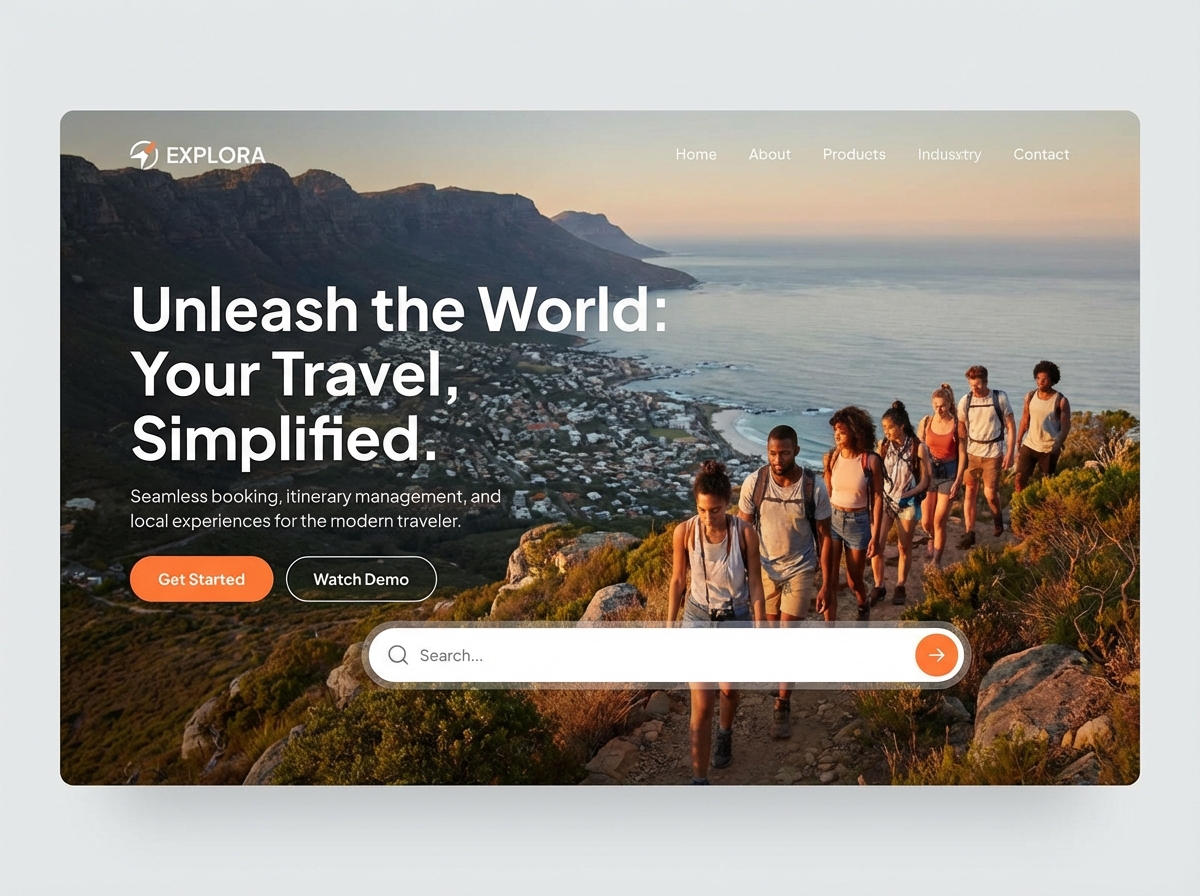 Your Ultimate Travel and Tourism Software Solution website preview