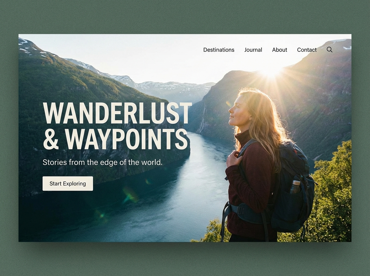 Create Your Stunning Travel Blog, No Code Needed website preview