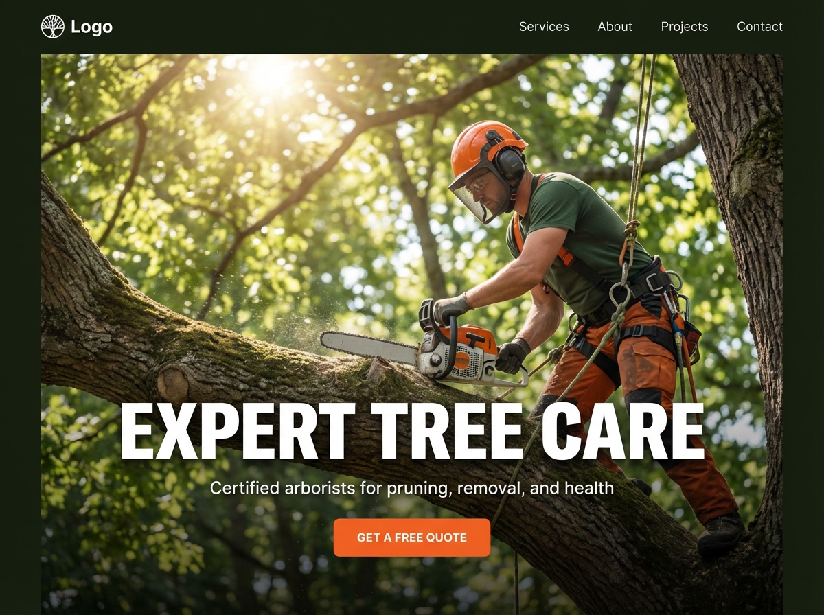 Build Your Premier Tree Surgeon Website Today website preview