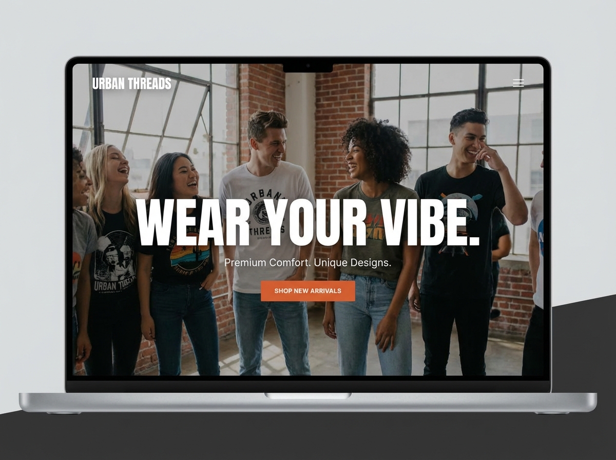 Build Your Unique Brand with a Custom T-shirt Website website preview