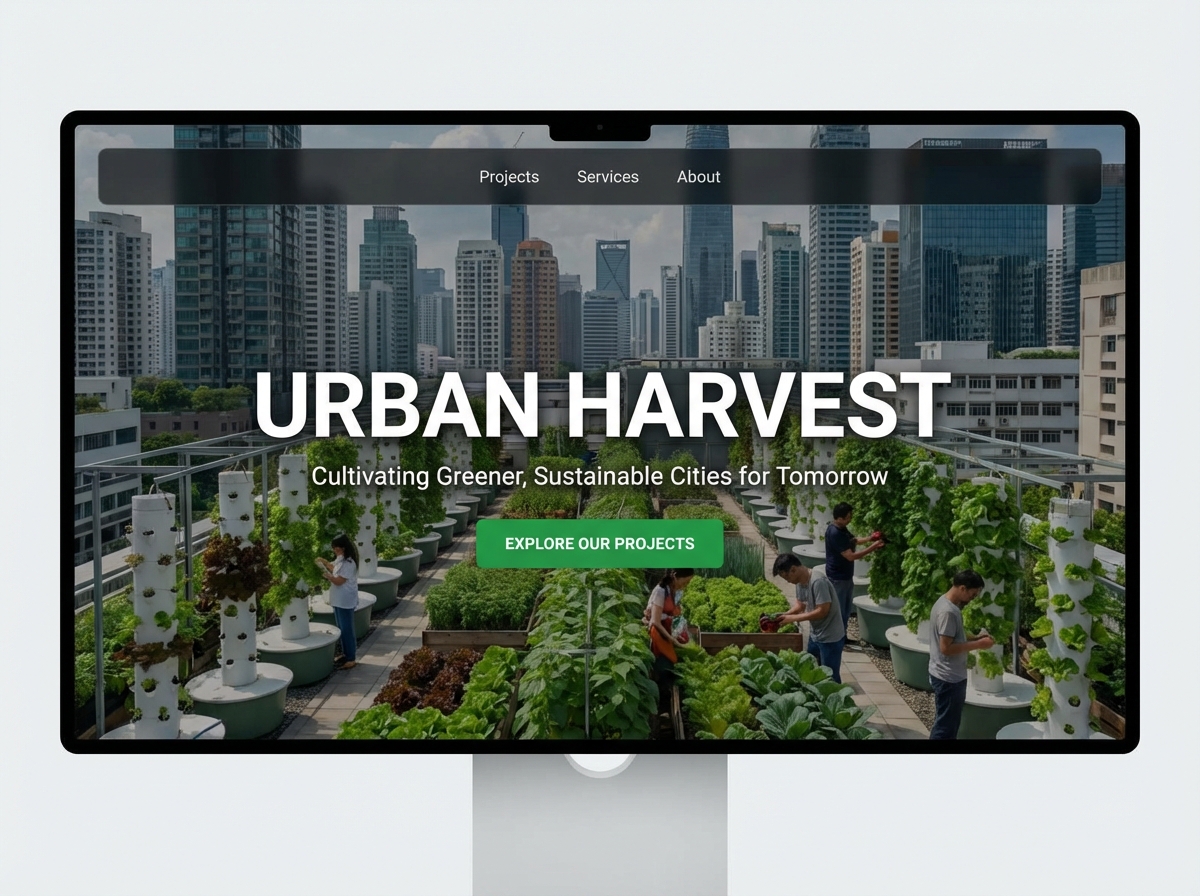 Build Your Online Presence as an Urban Agriculture Specialist website preview
