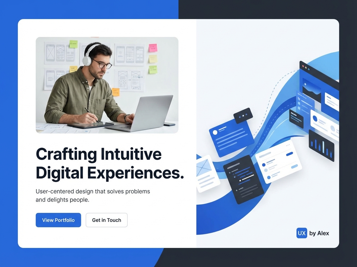 Build Your Professional User Experience Designer Portfolio Today website preview