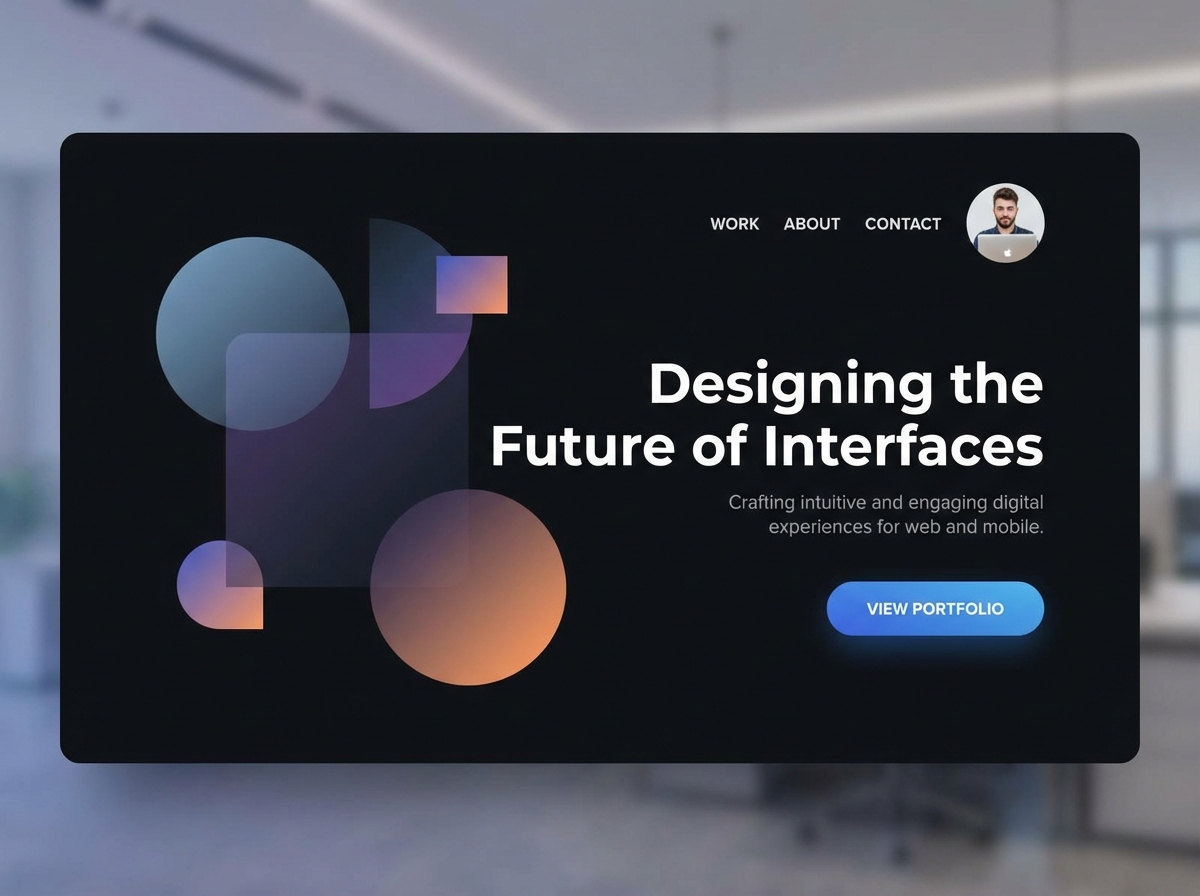 Build a Stunning Online Portfolio with Grigora for UI Designers website preview