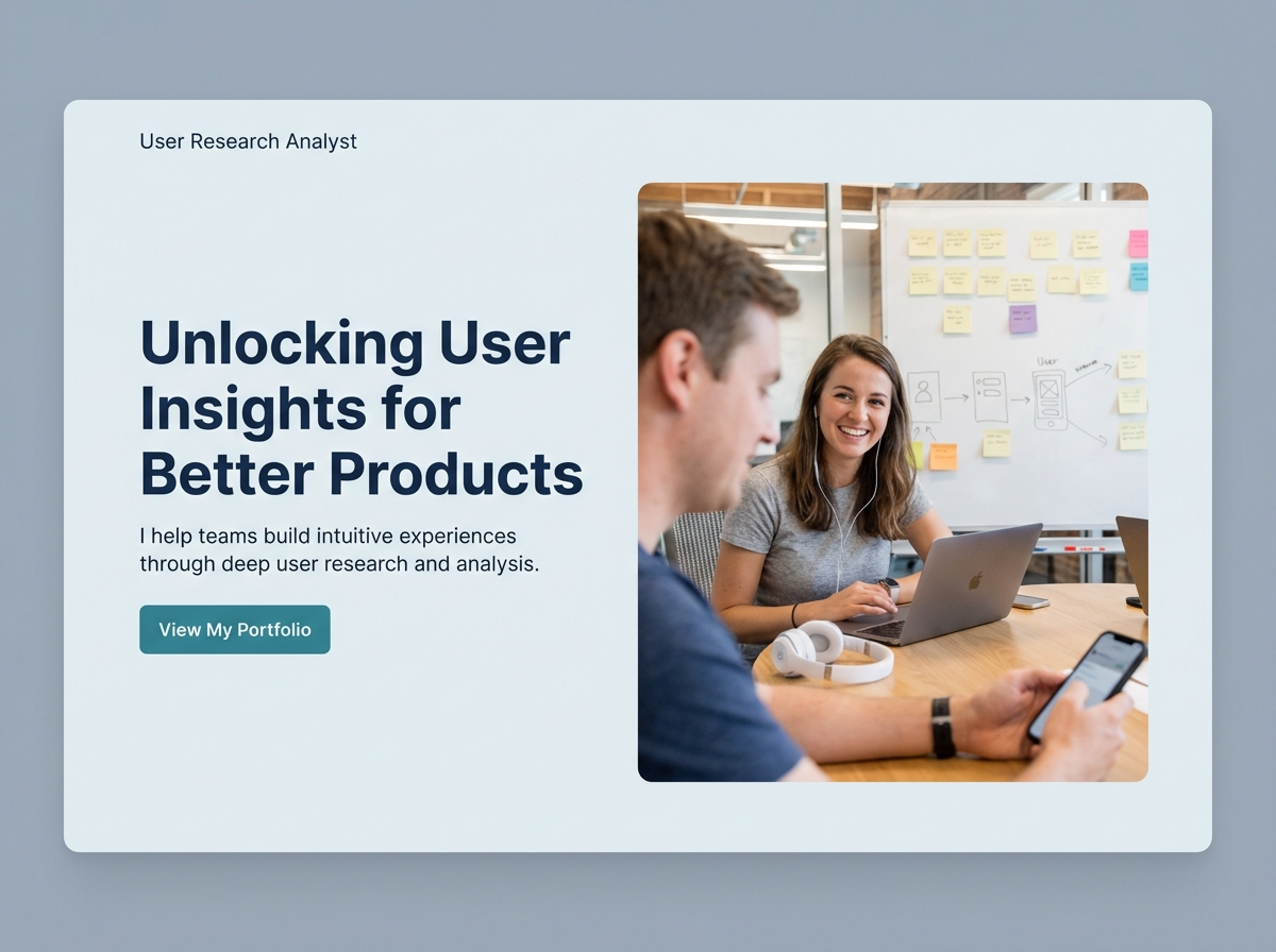 Build Your Professional User Research Analyst Website website preview