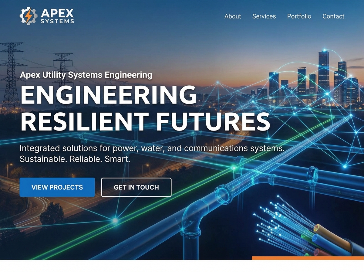 Build Your Professional Utility Systems Engineer Portfolio website preview