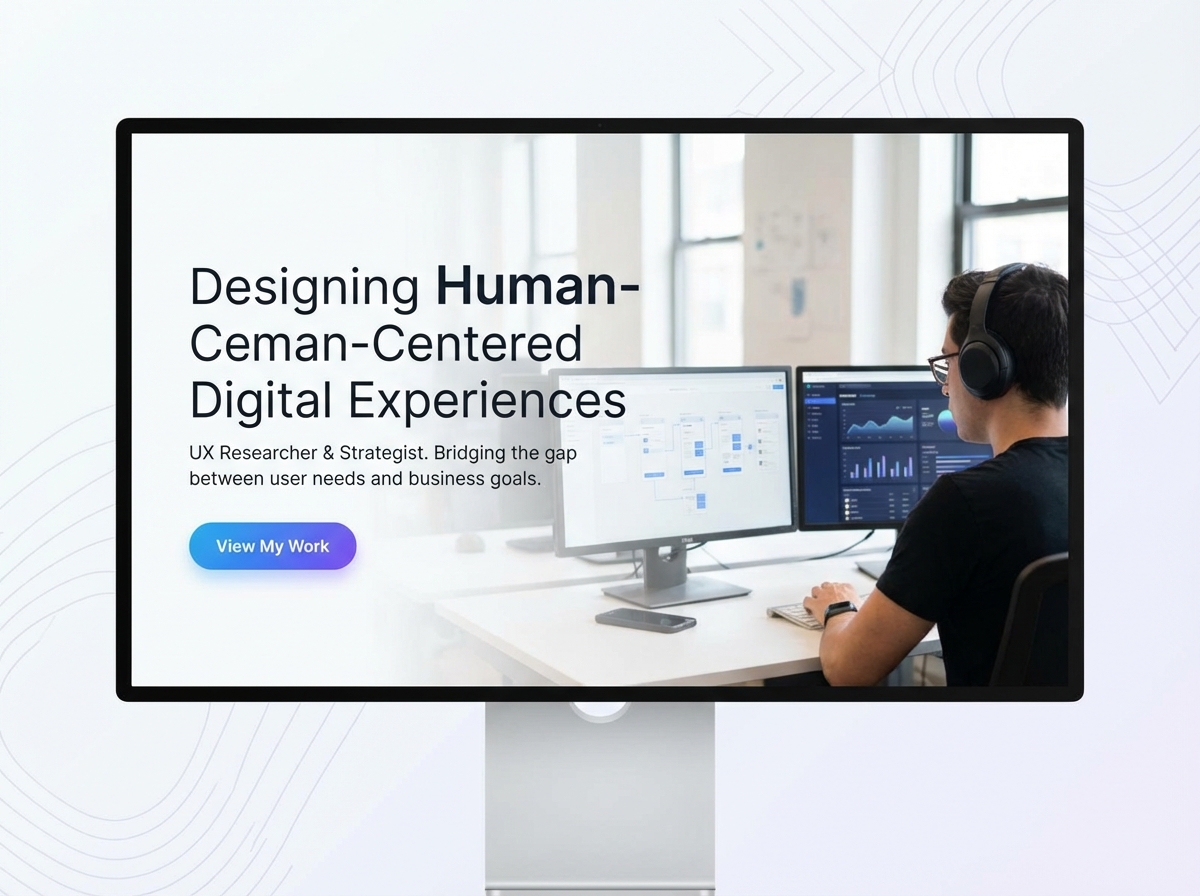 Build Your Professional UX Researcher Portfolio website preview