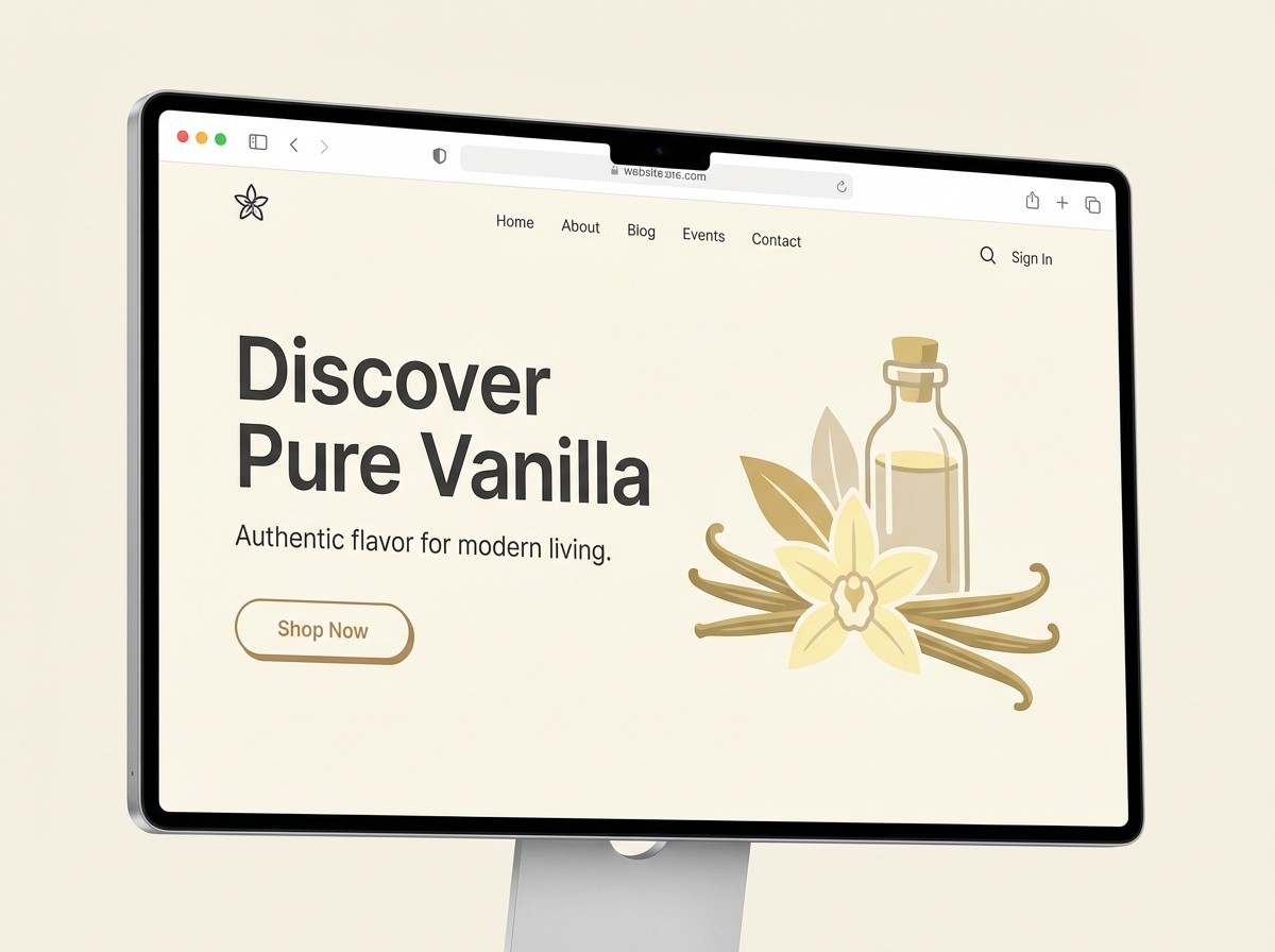 Unleash Your Creativity with Our Vanilla Color Palette website preview