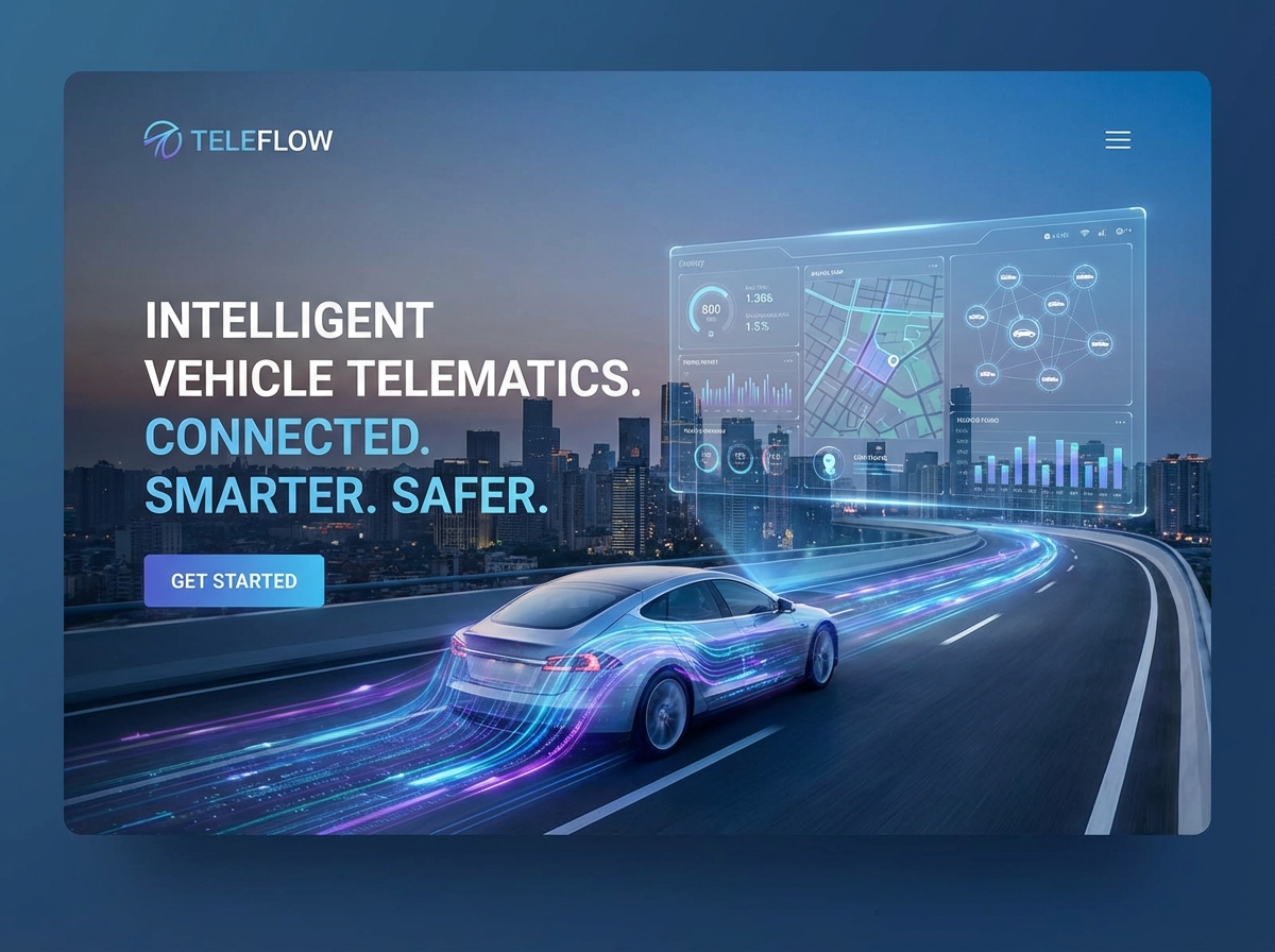 Build Smarter: The Ultimate Vehicle Telematics Website Builder website preview