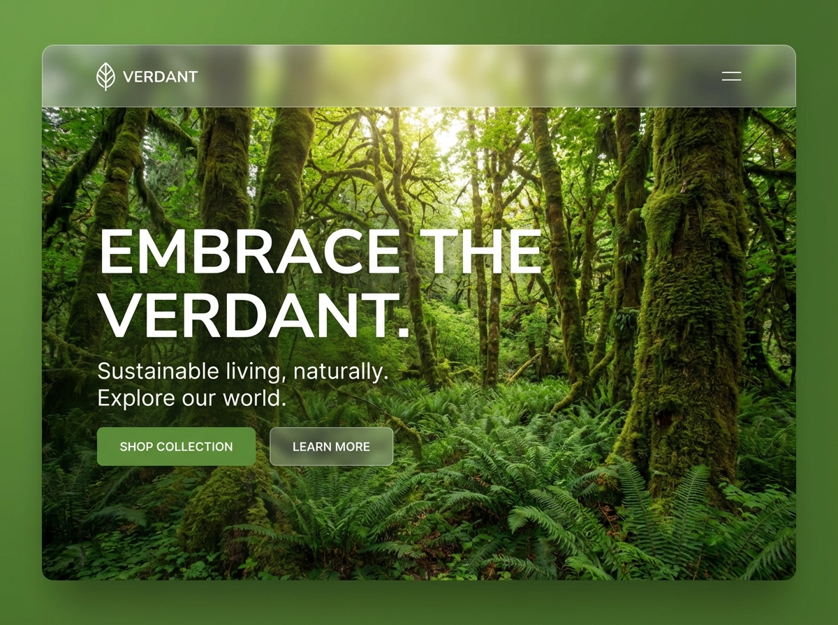 Unleash Your Creativity with Verdant Green Colors website preview