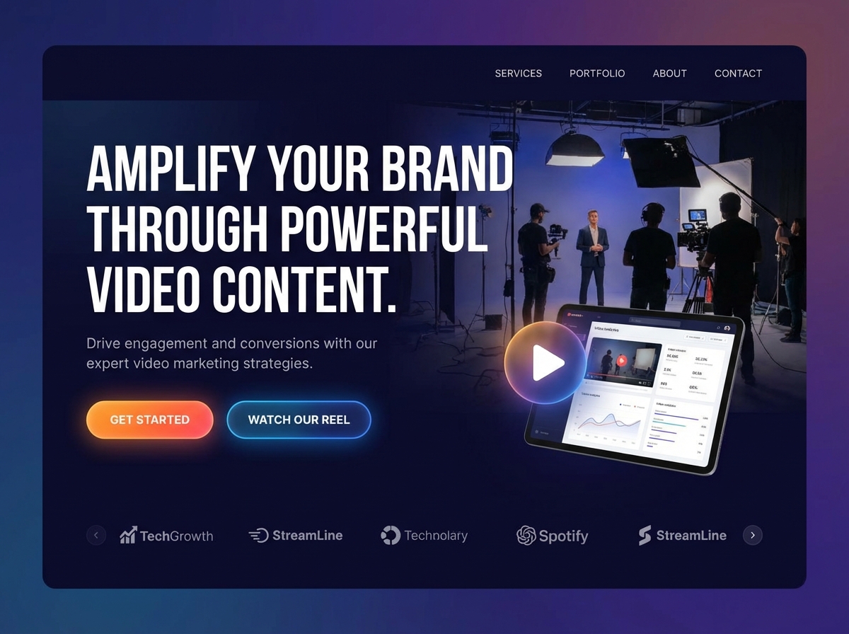 Boost Engagement with a Powerful Video Content Marketing Website website preview