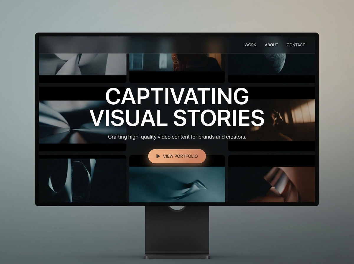 Build Your Dynamic Video Portfolio Website Today website preview