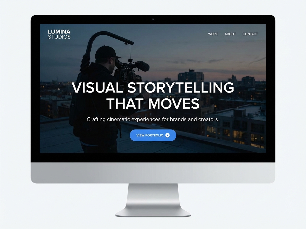 Build Your Stellar Online Video Producer Portfolio Today website preview