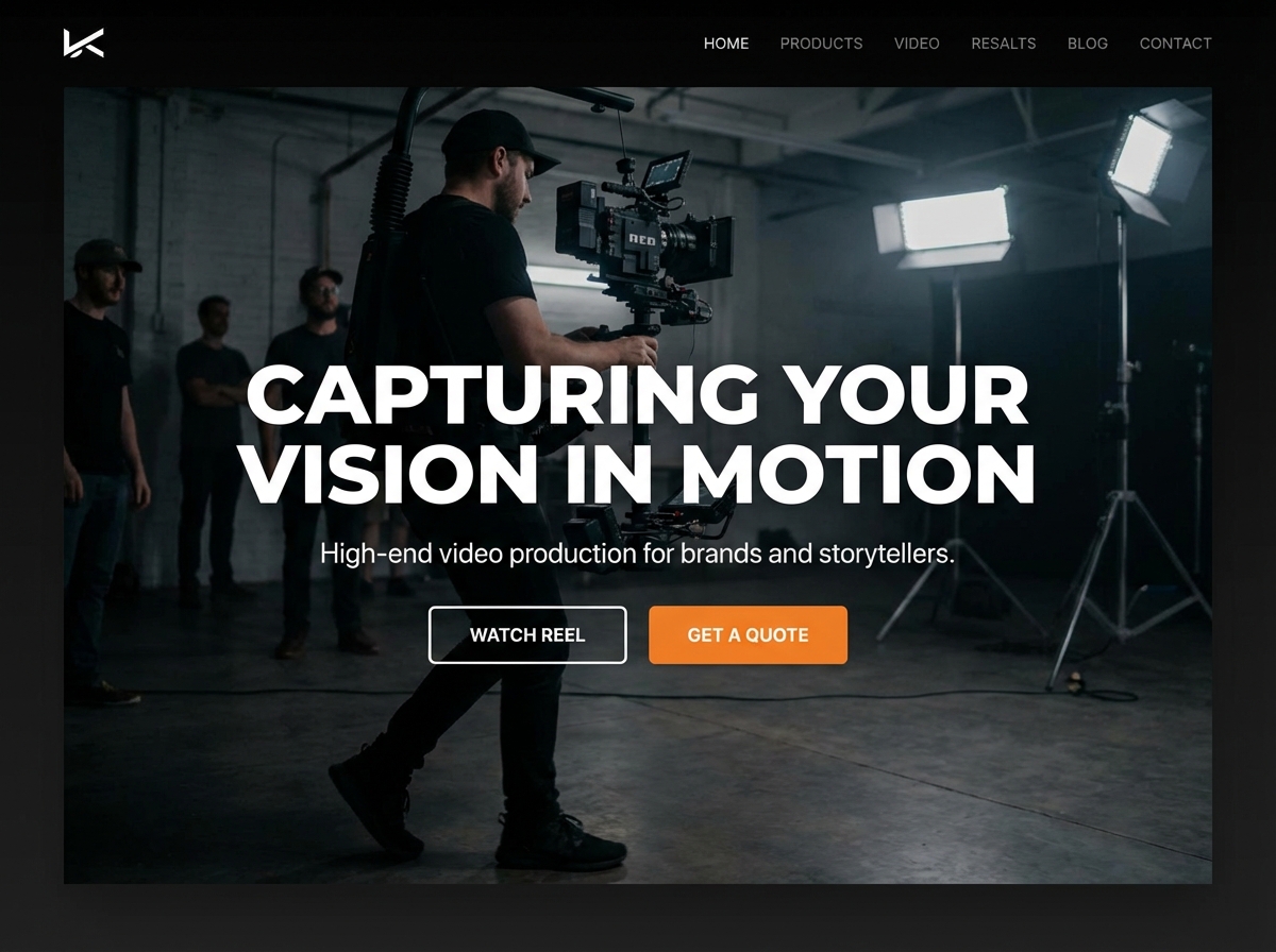 Create Stunning Video Production Websites That Convert website preview
