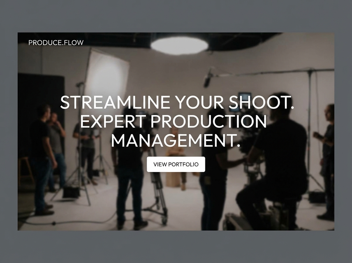 Build a Stunning Portfolio for Your Video Production Manager Career website preview