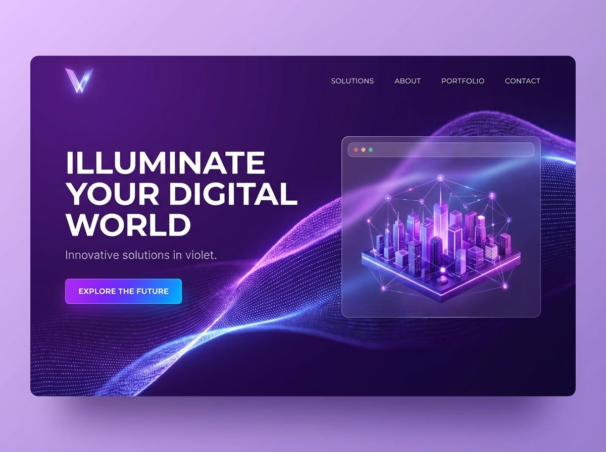 Unleash Your Creativity with Grigora's Violet Color Palette website preview