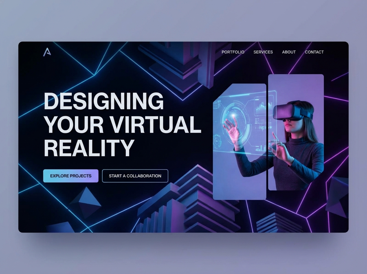 Build Your Stunning Online Presence as a Virtual Designer website preview