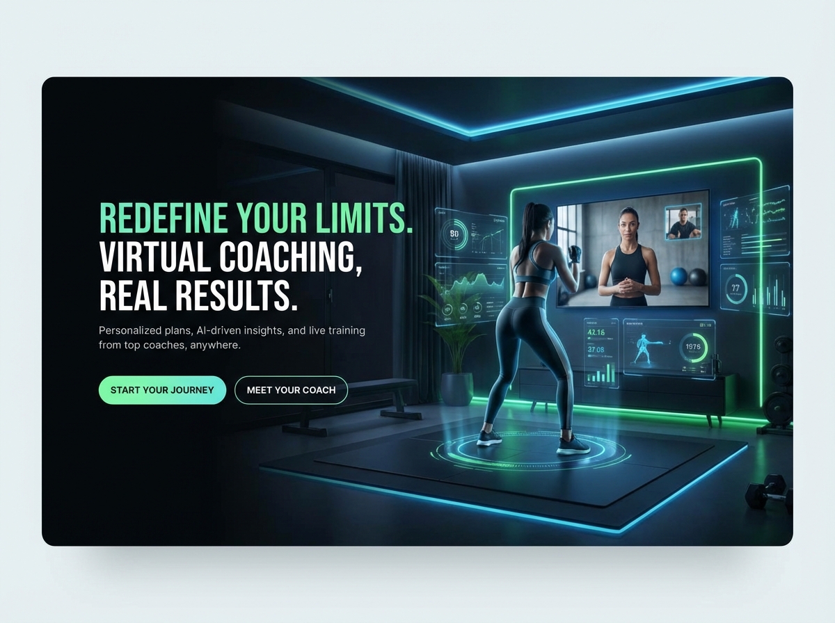 Build Your Dynamic Virtual Fitness Coaching Website website preview