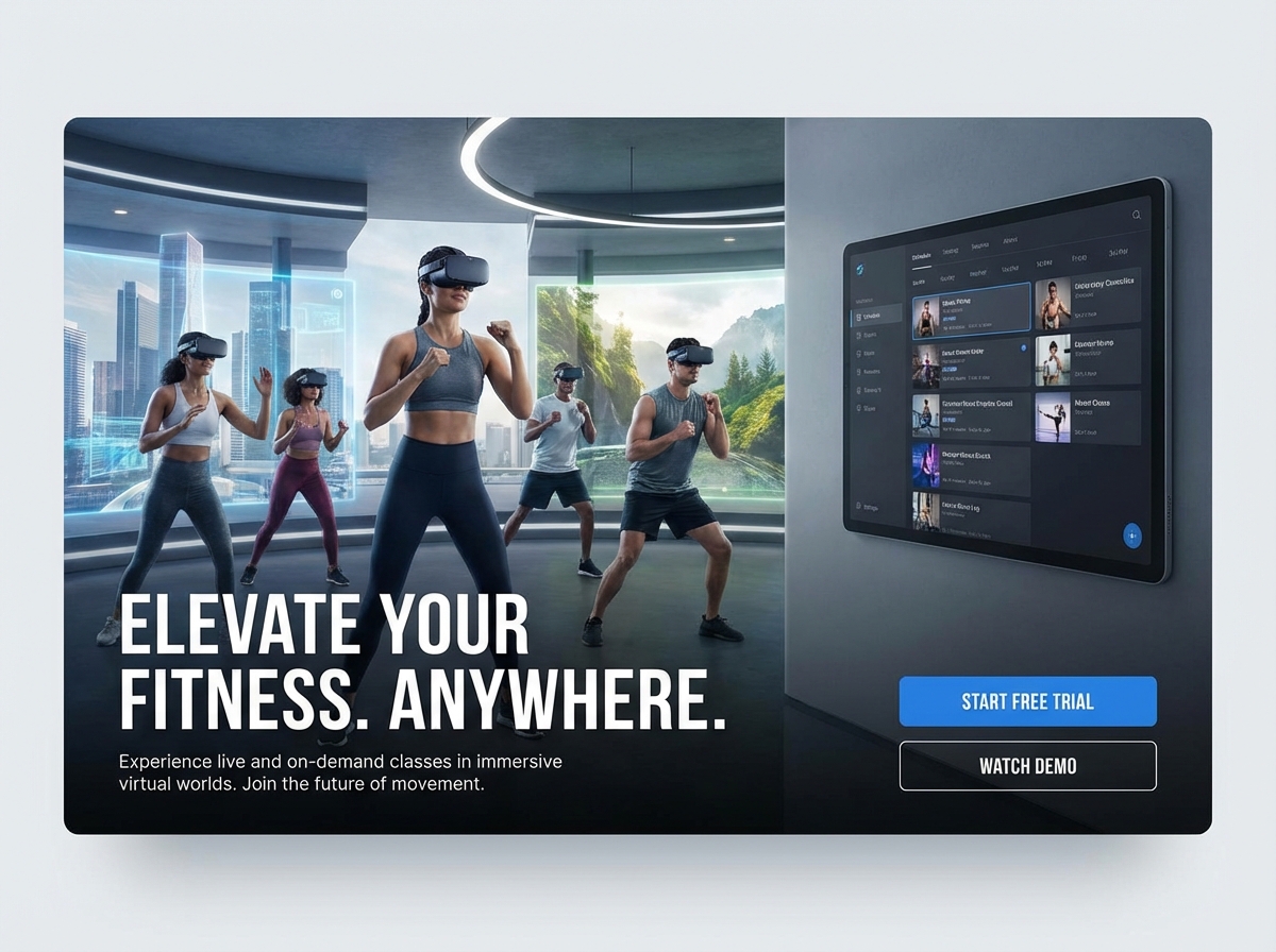 Build Your Dynamic Virtual Fitness Platform with Grigora website preview