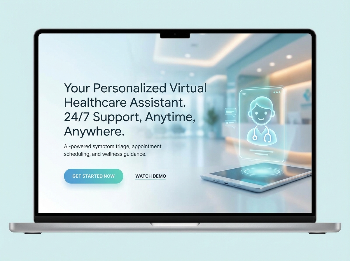 Build Your Own AI-Powered Virtual Healthcare Assistant website preview