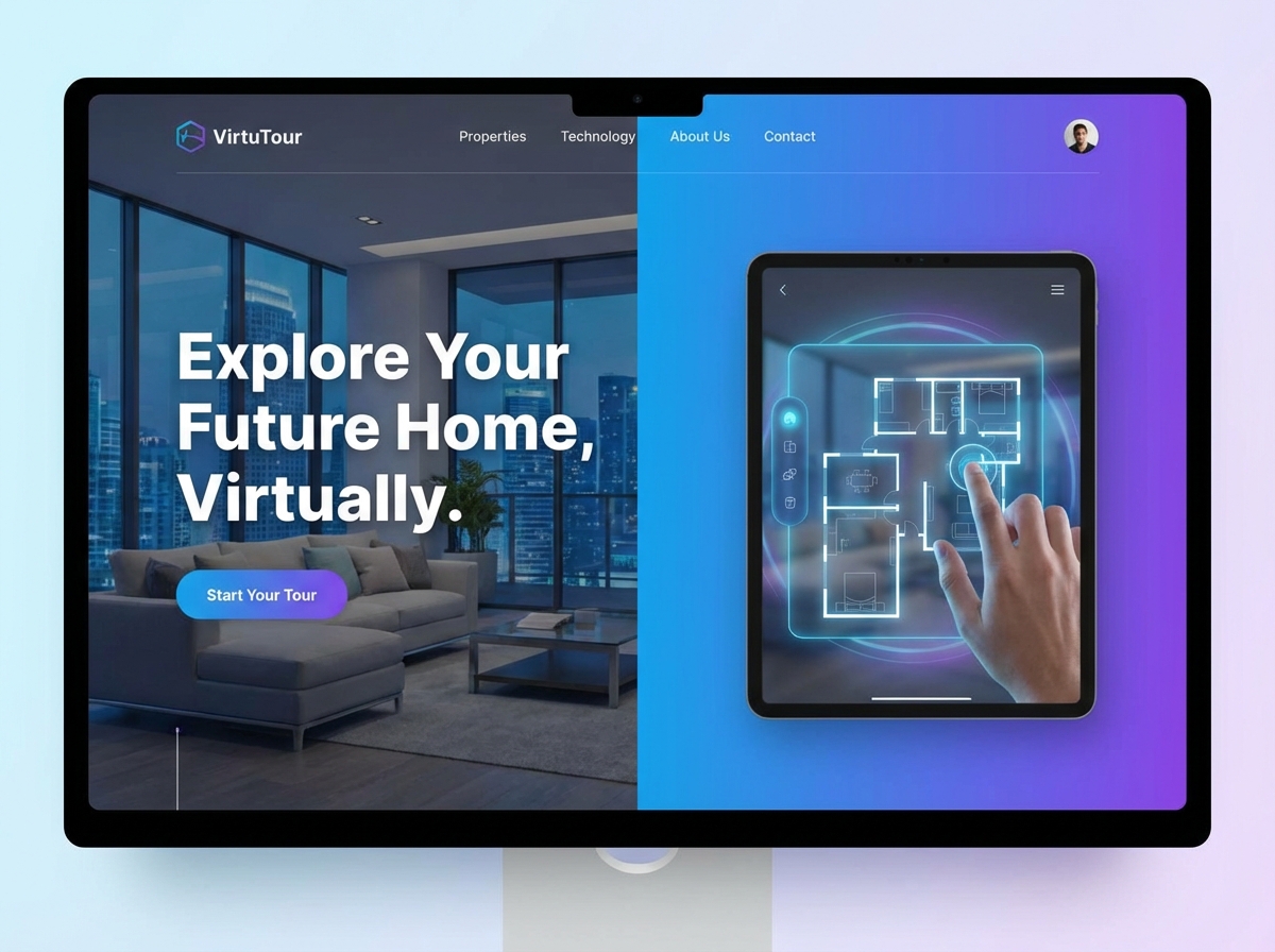 Create Immersive Virtual Property Tours Effortlessly website preview