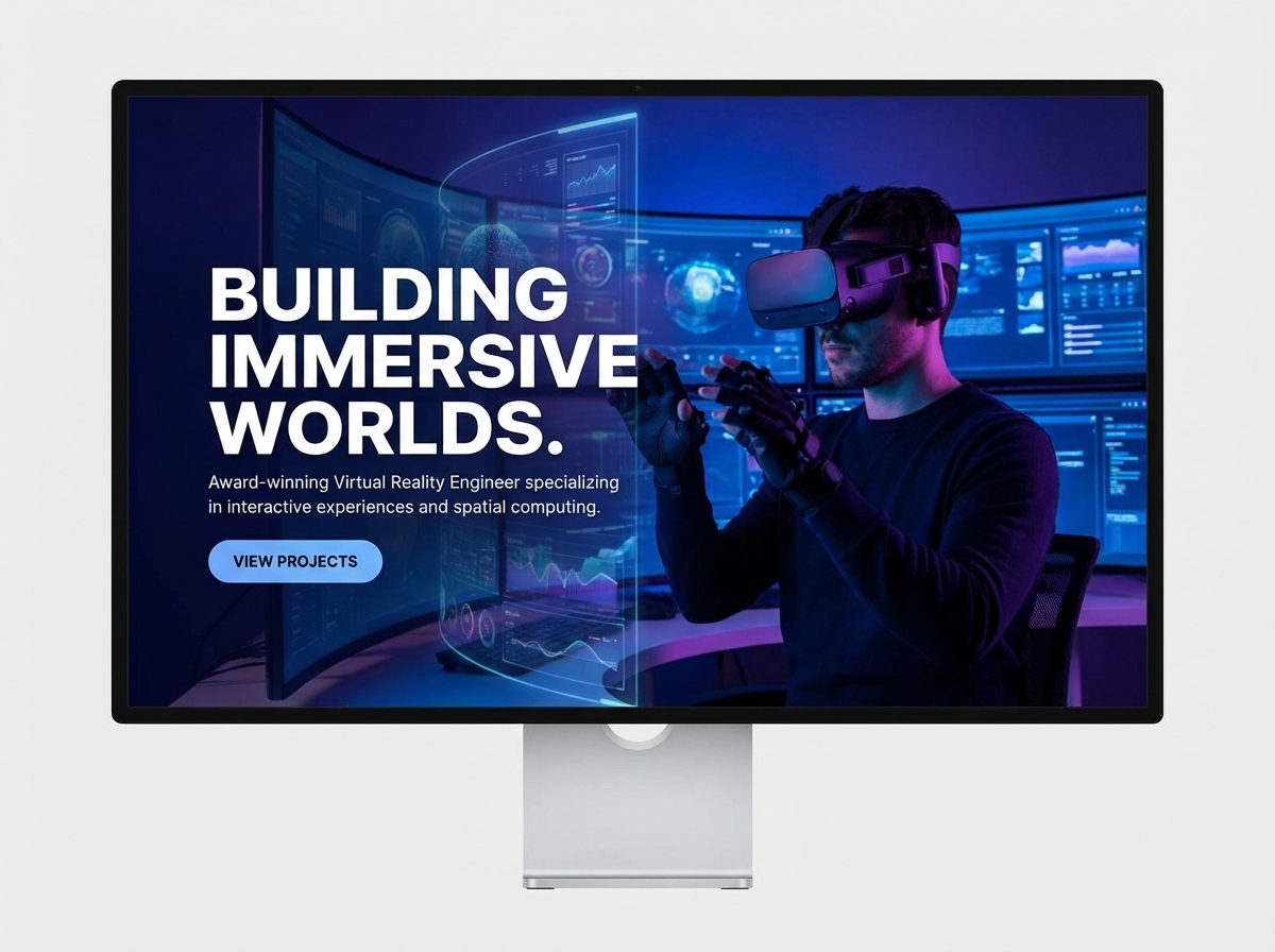Build Your XR Vision with the Leading <span>Virtual Reality Engineer Website Builder</span> website preview