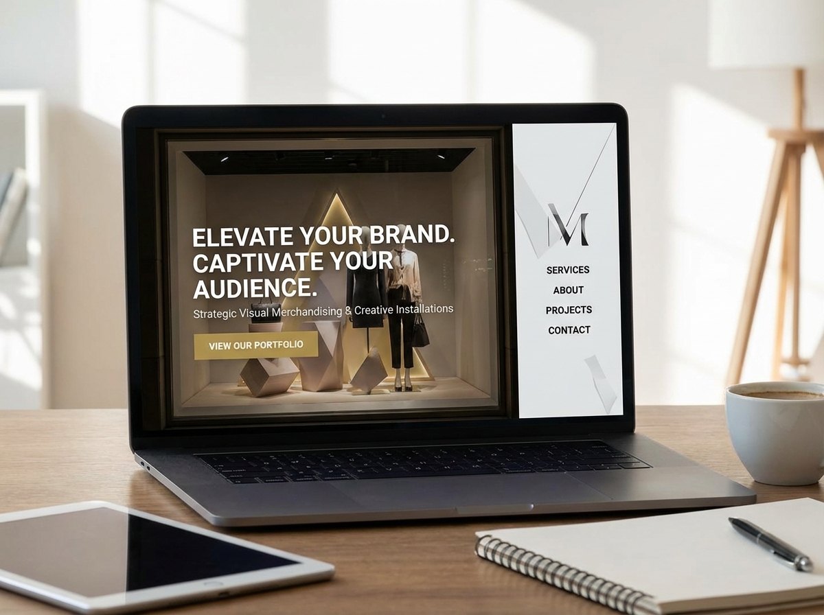 Build a Stunning Visual Merchandiser Portfolio website preview