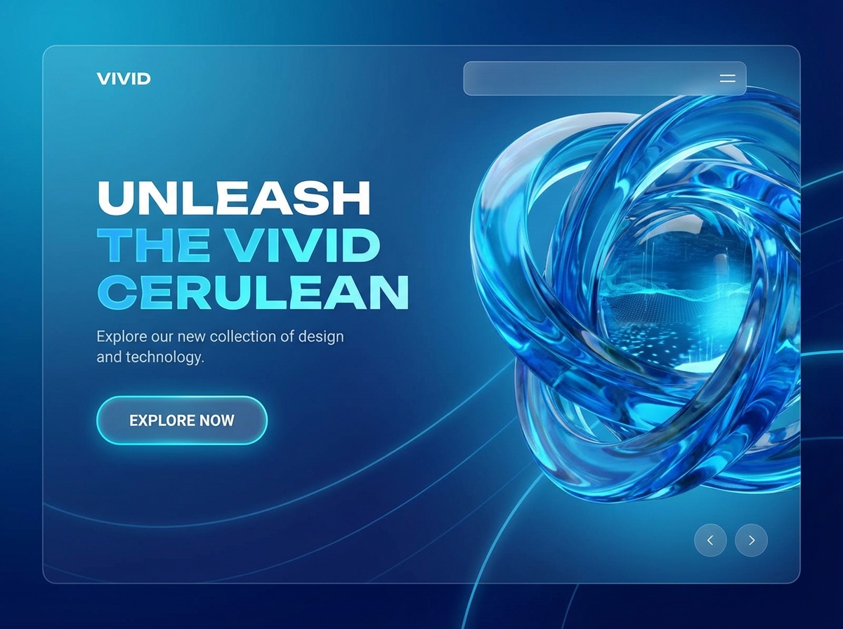 Unleash the Power of Vivid Cerulean Color Websites website preview