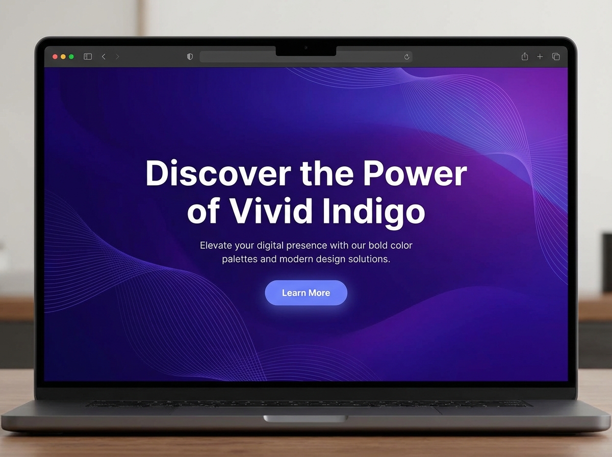 Unleash Your Vision with Vibrant Indigo Web Design website preview