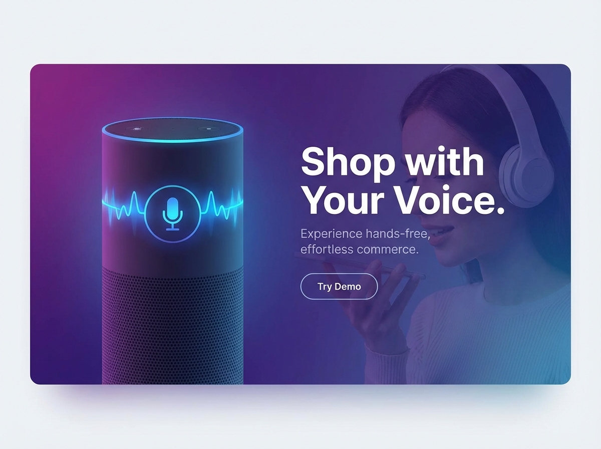 Build Your Future-Ready Voice Commerce Website Today website preview